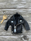 Leather jacket Key chain