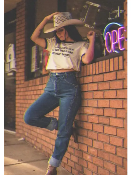 Return To Honky Tonk Unisex Ringer Tee