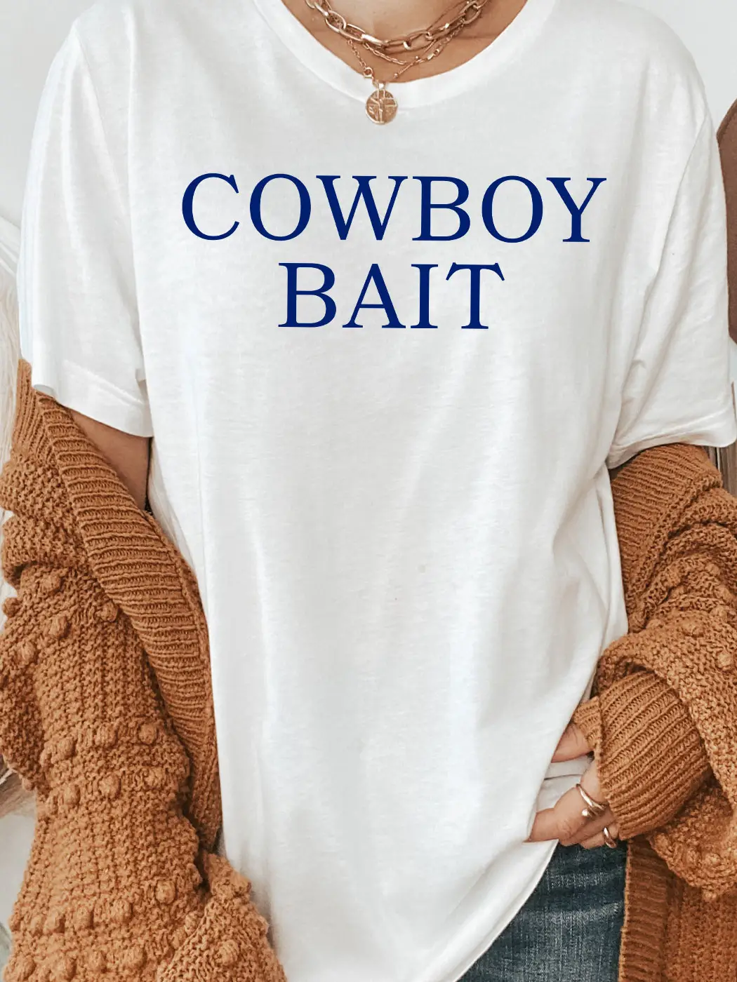 Cowboy Bait Graphic Tee white front