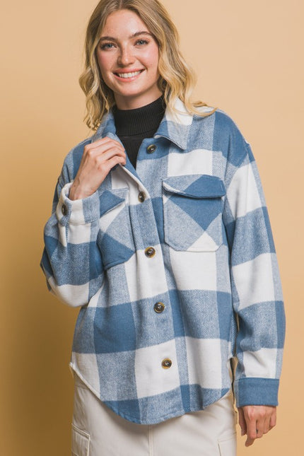 Woven Yarn Dye Bust Pocket Jacket