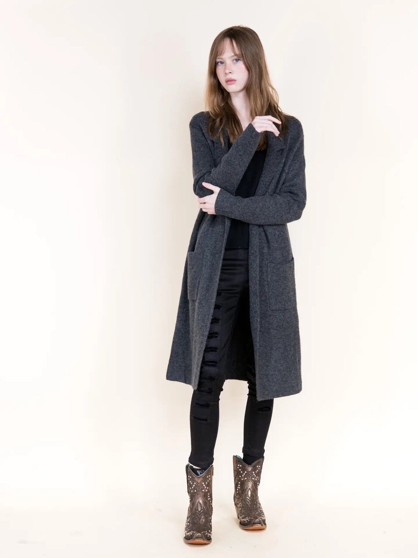 Cassie Tailored Back Seam Coatigan