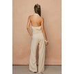 Heaven Sent Button Down Sash Belt Jumpsuit back