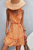 Nora Floral Print Dress orange