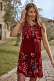 VELVET CHEVRON TANK DRESS-