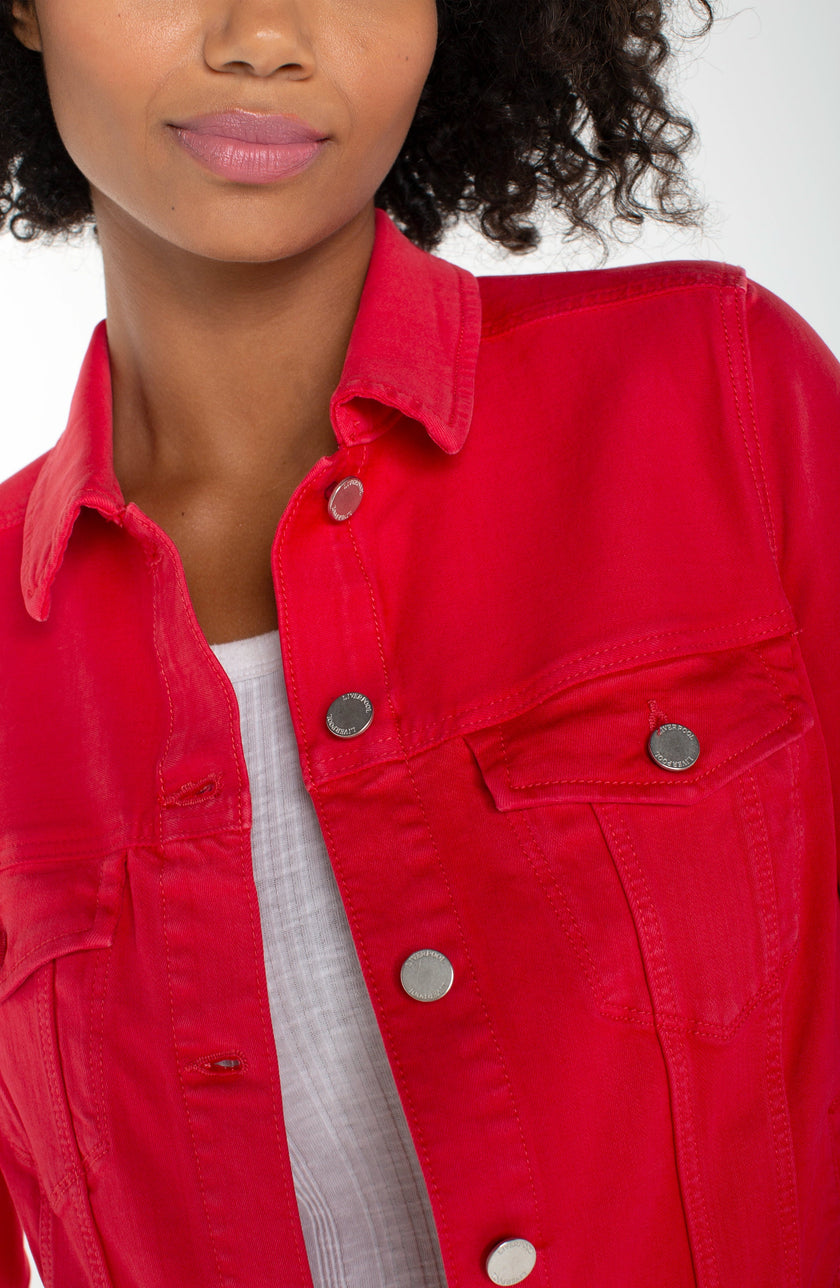 Cherry Rose Denim Jacket