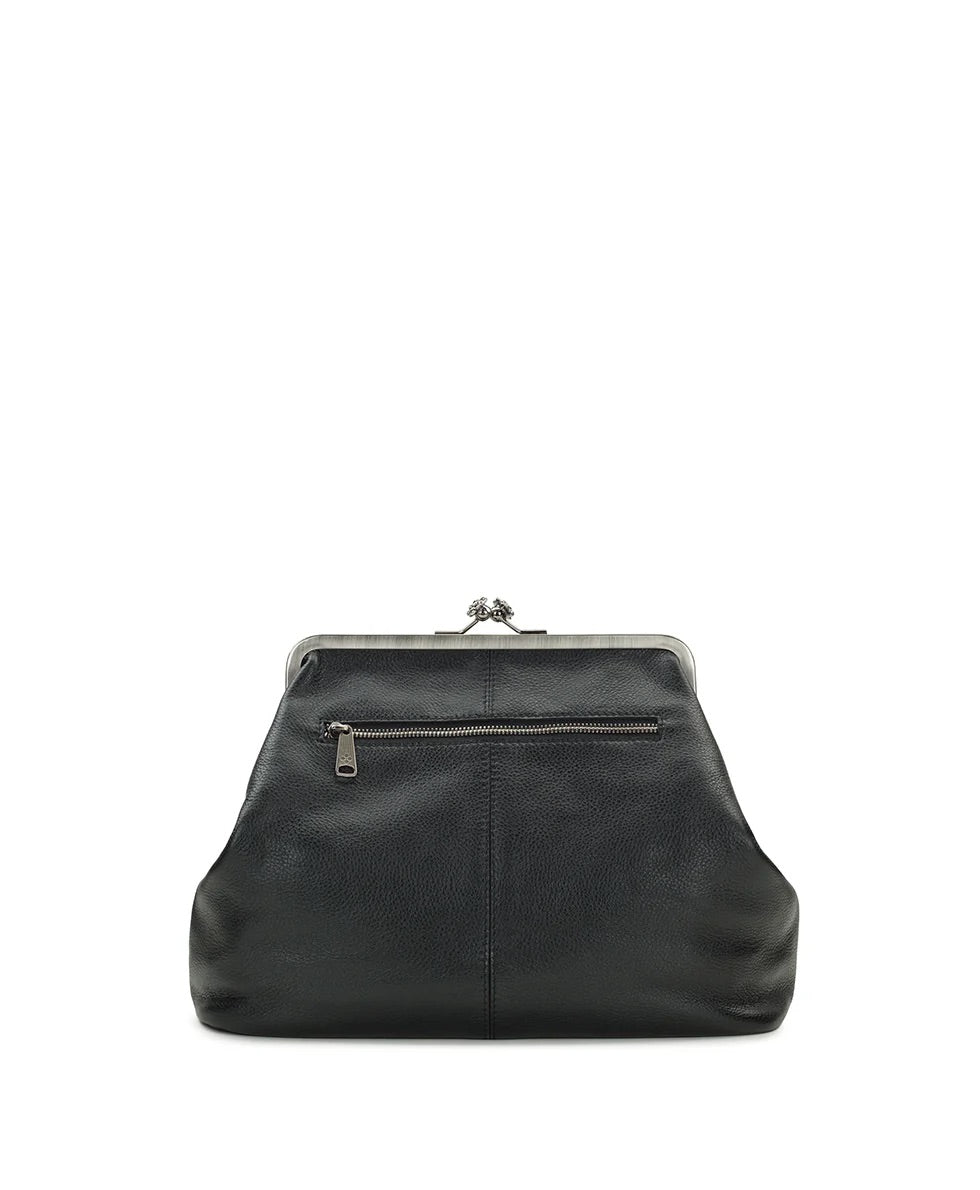 Vivienne Frame Crossbody - Rugged Natural Grain Black