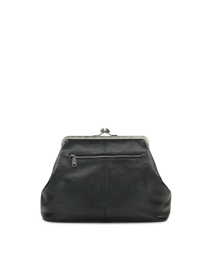 Vivienne Frame Crossbody - Rugged Natural Grain Black