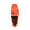 Trentino Faux Leather Men's Driver Shoe | Orange top