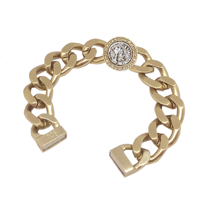 Gold Hestia ID Chain Bracelet | 7.25