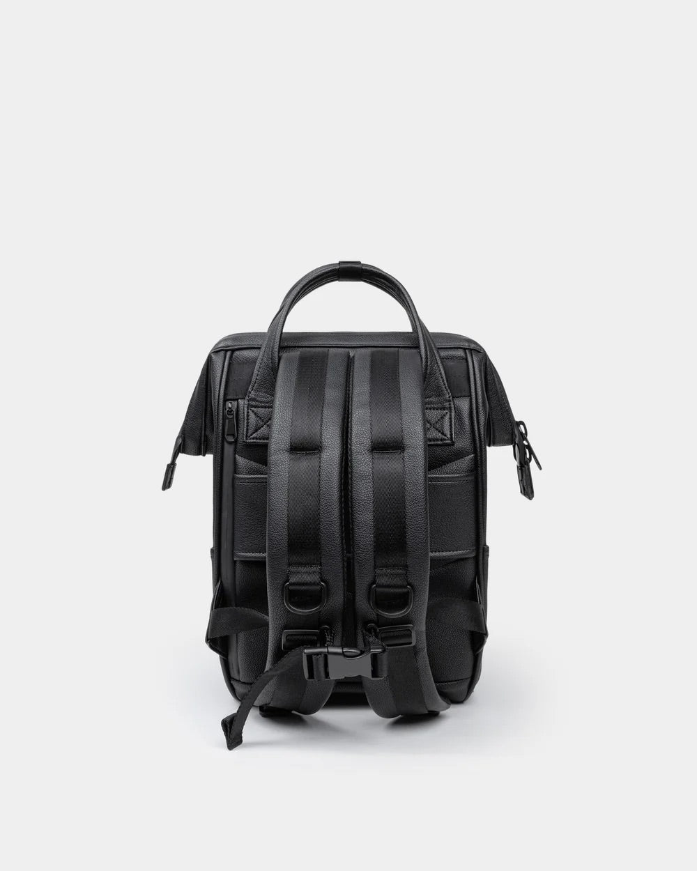 Cascade Backpack Compact Black Leatherlite