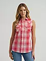 Wrangler Retro Essential Snap Shirt Red