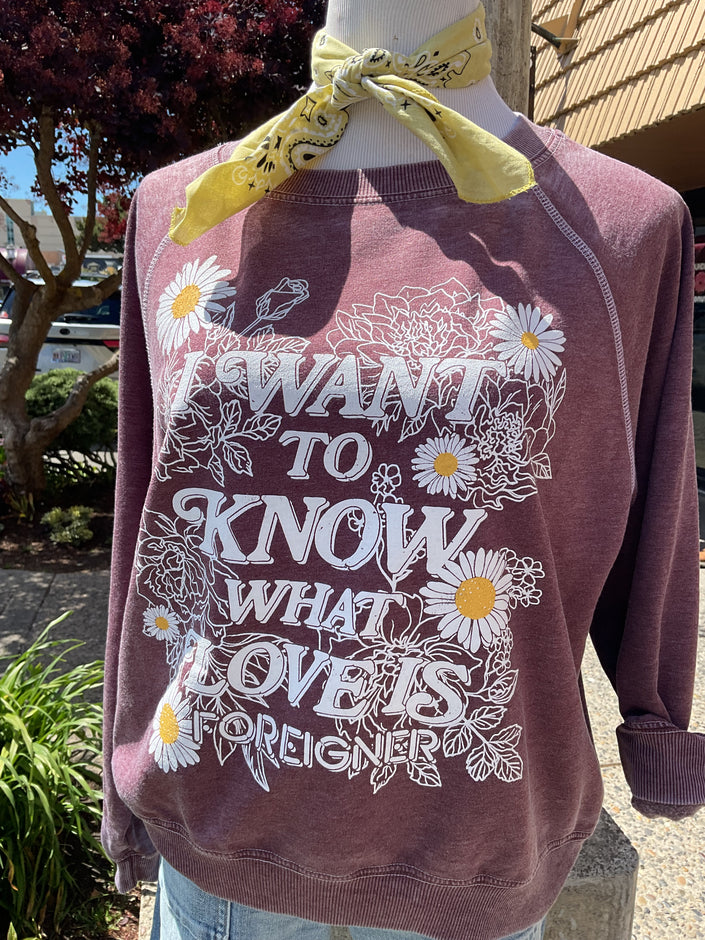 Foreigner Sweater I Want To Know