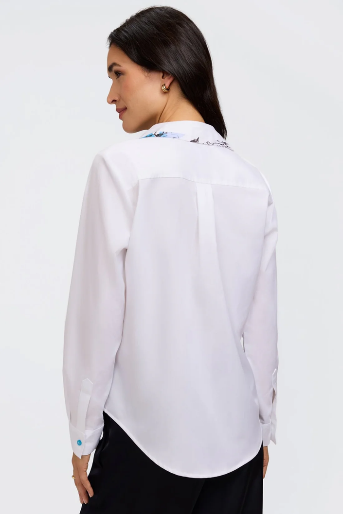 charlie ls trop trim shirt white back