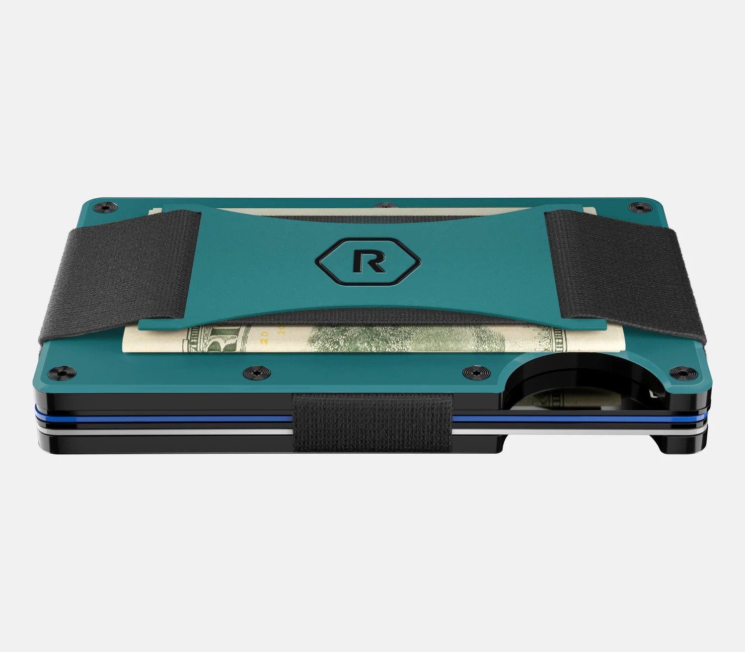 Ridge Wallet - Agave - Cash Strap side