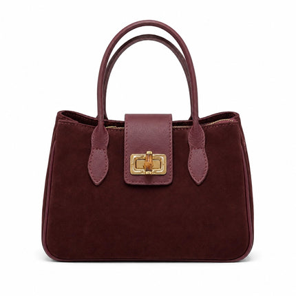 Carmen Italian Leather & Suede Handbag
