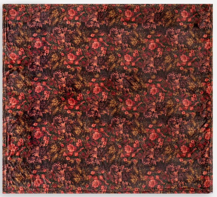 Johnny Was Travel Blanket - Gura-red pattern side