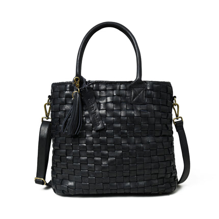 Bryant Woven Travel Tote Black