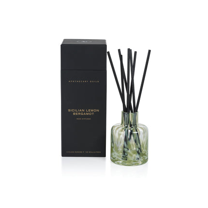 Apothecary Guild Opal Glass Reed Diffuser in Gift Box | Sicilian