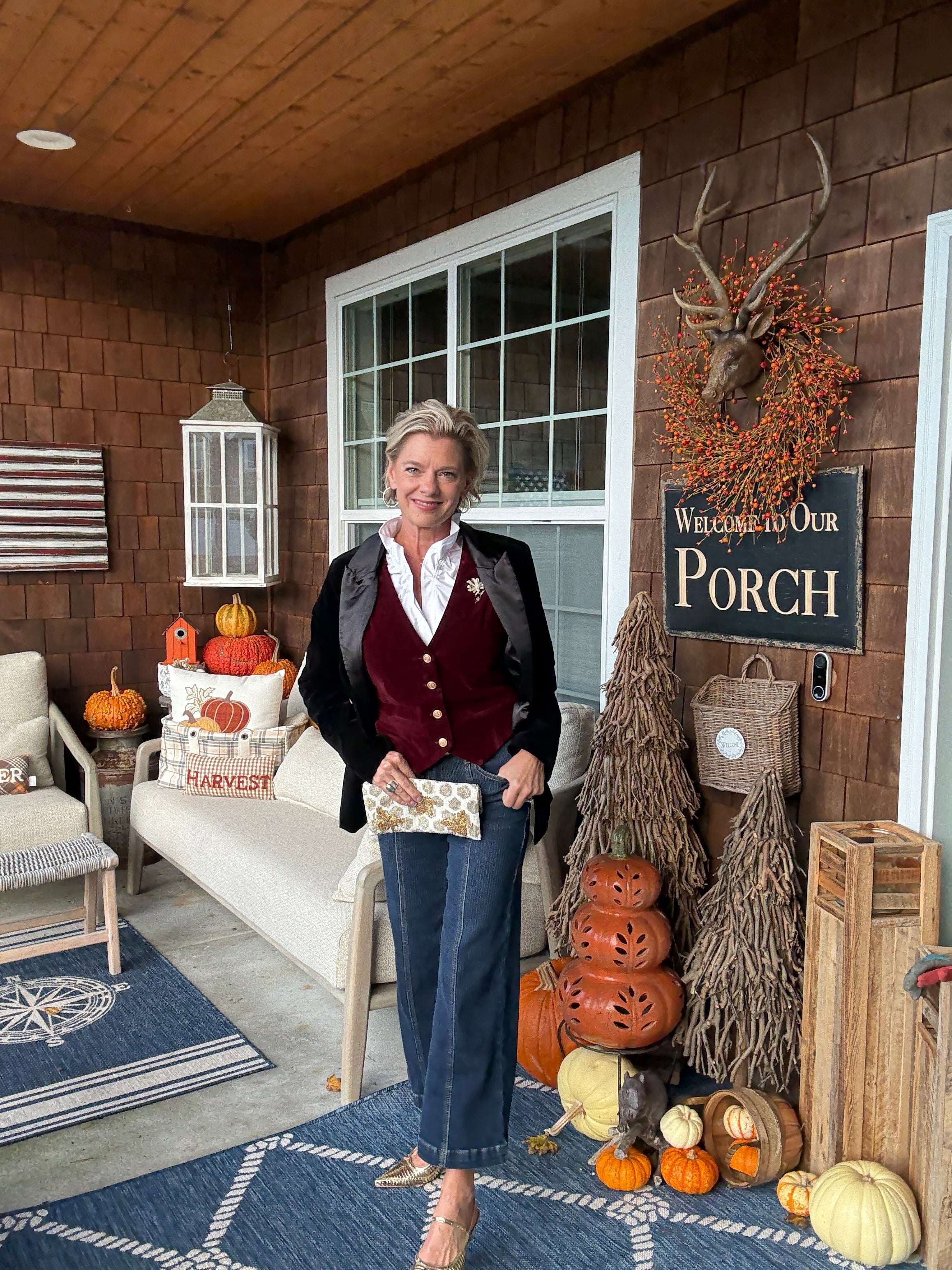 A Bonded Woven Velvet Blazer