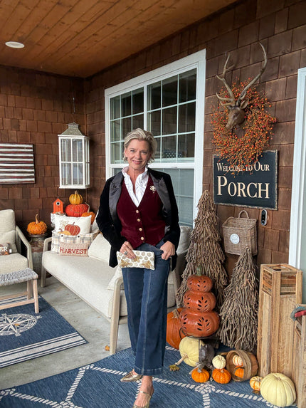 A Bonded Woven Velvet Blazer