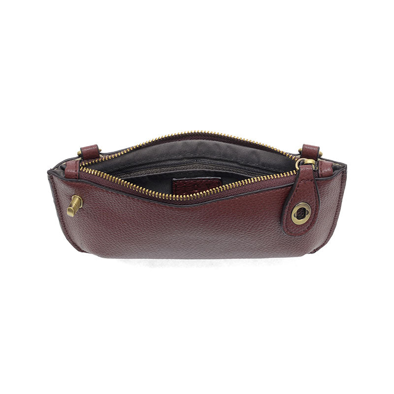 Joy Mini Crossbody Wristlet Clutch - Deep Crimson