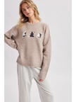 CAT TRIO GRAPHIC SWEATER