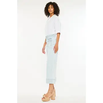 Leslie High Rise Crop Jeans