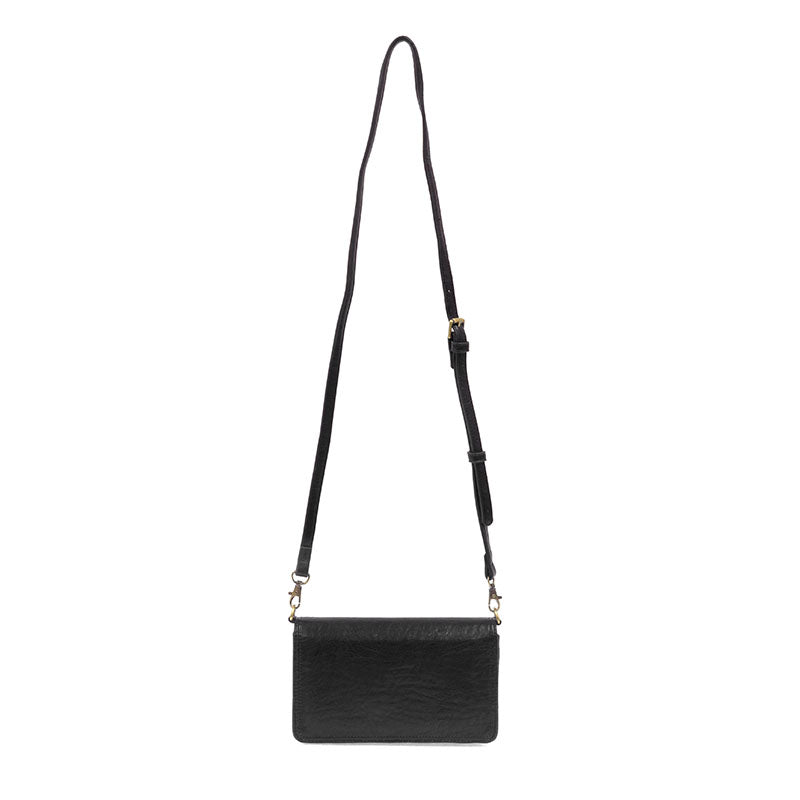 Billie Mini Organizer Crossbody Bag Black Full length