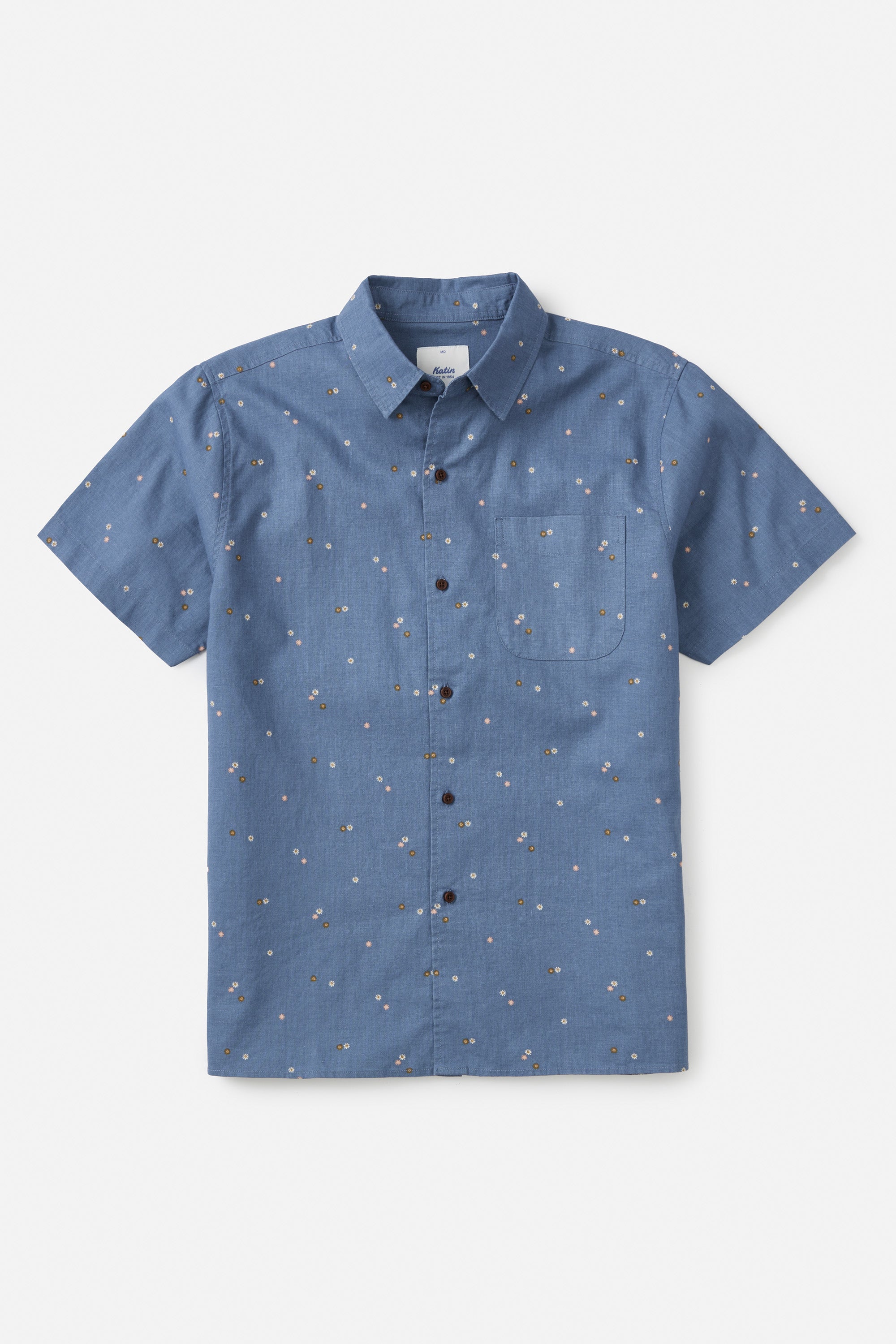 LOUNGE SHIRT washed blue Stock