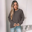 Split-End Pullover Sweater
