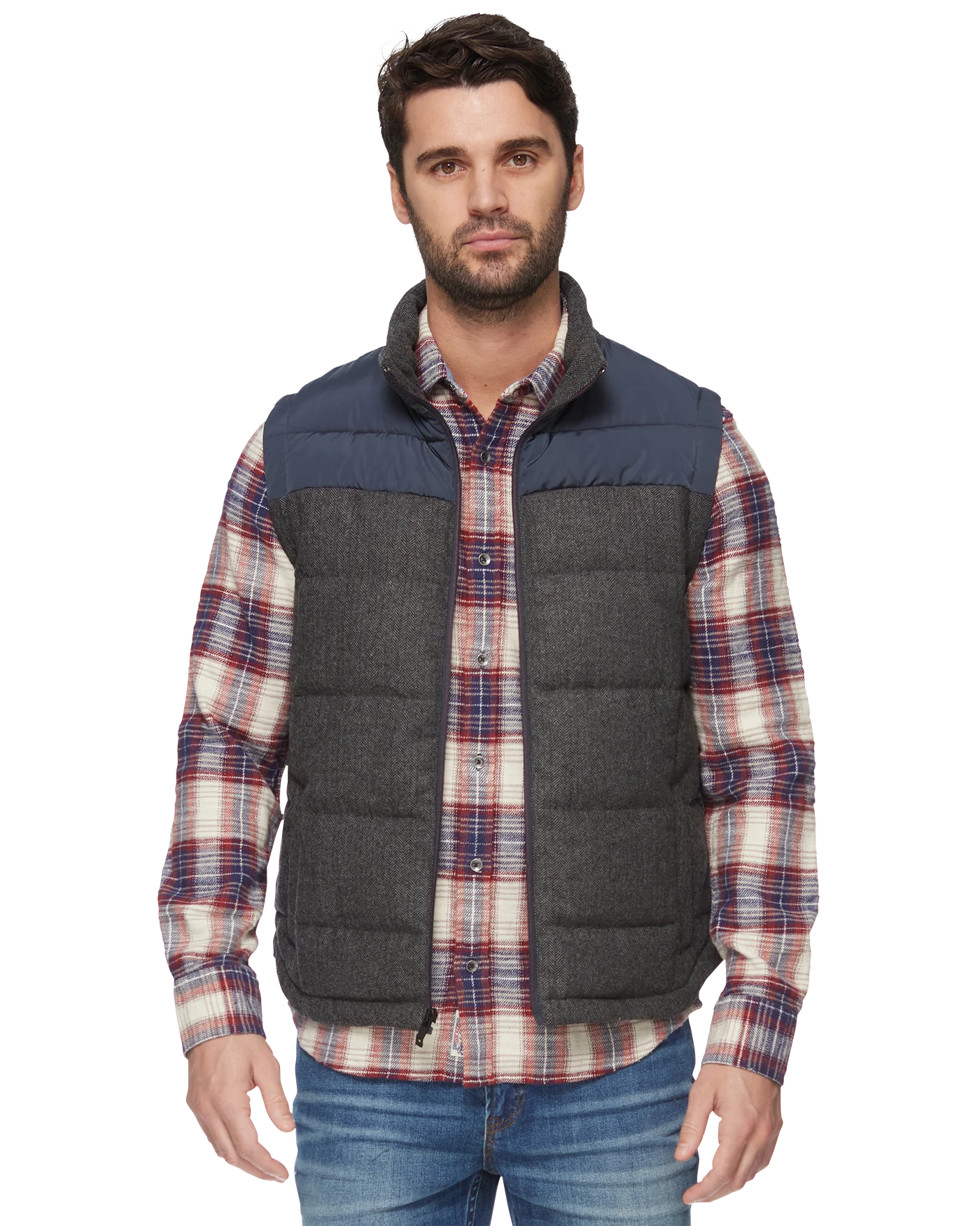 CROWDER MIXED MEDIA PUFFER VEST