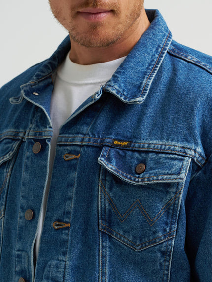 Cowboy Cut Unlined Denim Jacket, stonewash-detail
