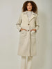 Delores Mixed Media Long Coat