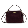 Loenen Top Handle - Suede Leather Plum
