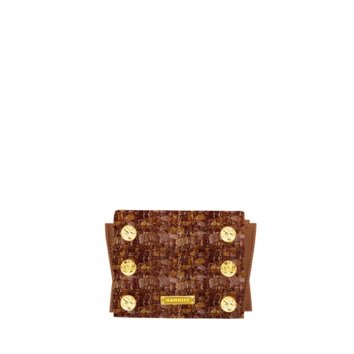 allen wallet woven maple wood/gold heirloom-red zip NA