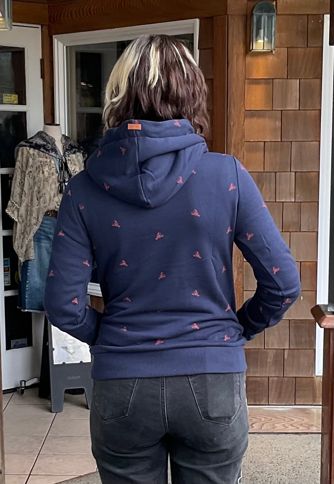 Wanakome Chowder Women's Lobster Hoodie back