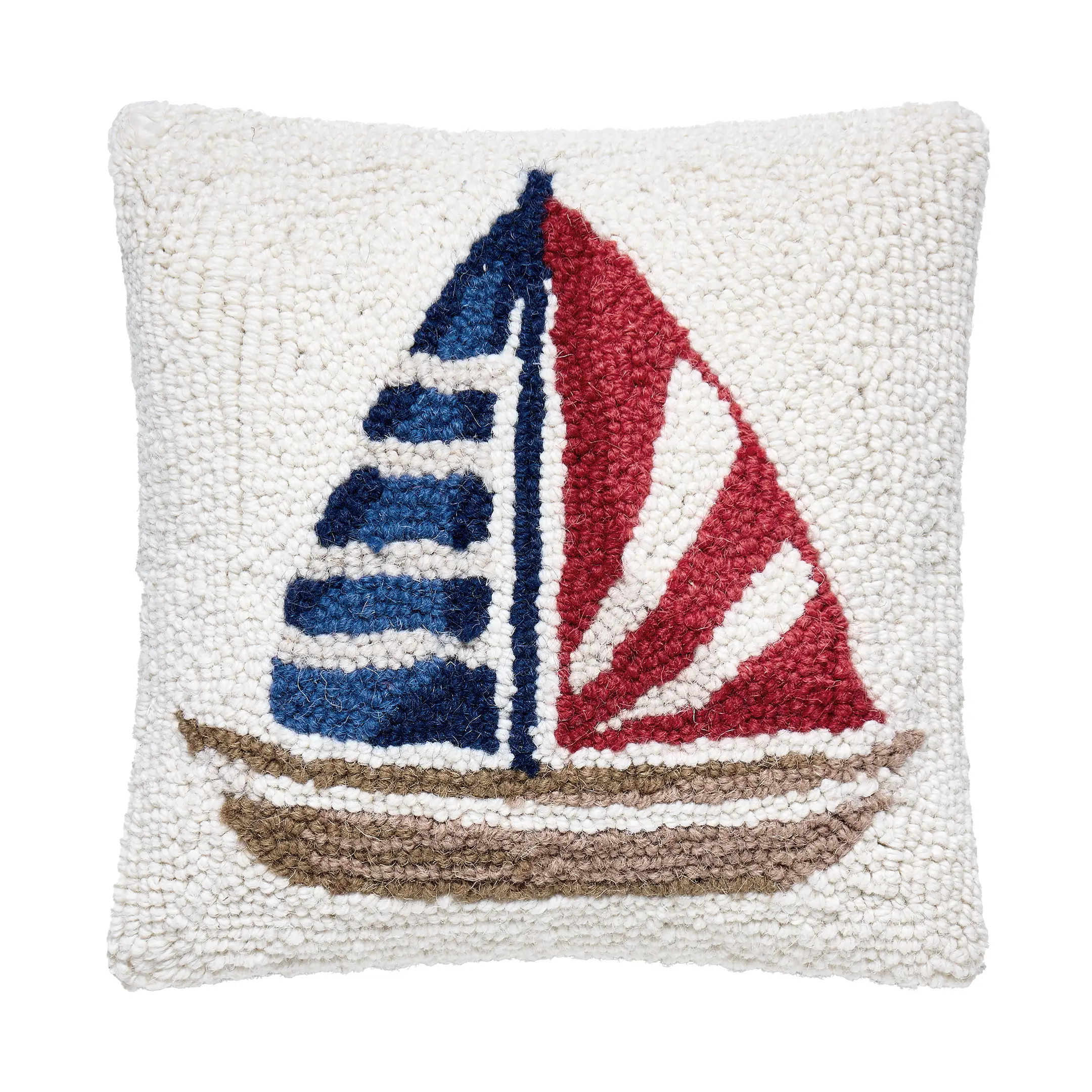 Stripe Sailboat Pillow