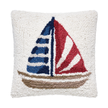 Stripe Sailboat Pillow