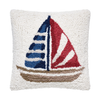 Stripe Sailboat Pillow