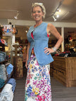 Mindy Round Neck Denim Vest
