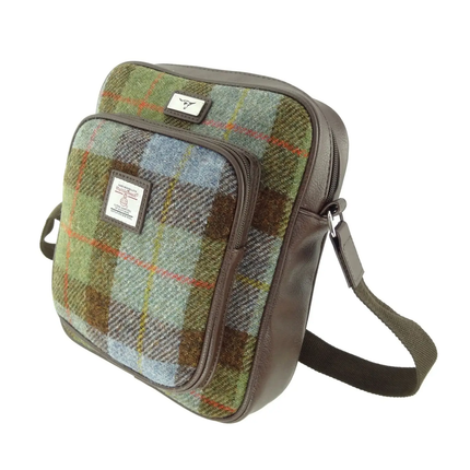 Scottish Tartan Harris Tweed Travel Bag - MacLeod Tartan