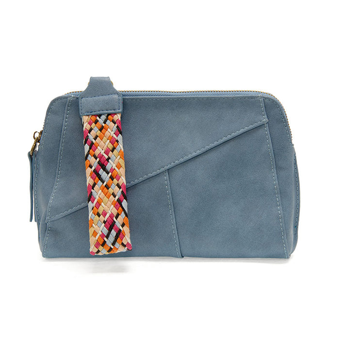 Bluebird Skies Gigi Crossbody with Woven Wrist Strap front