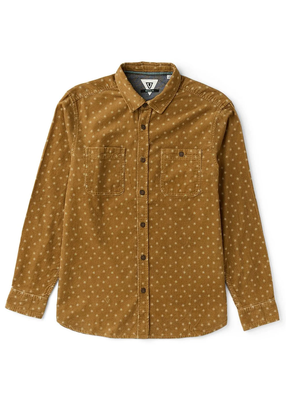 Rails Cord Printed Eco LS Shirt brz front