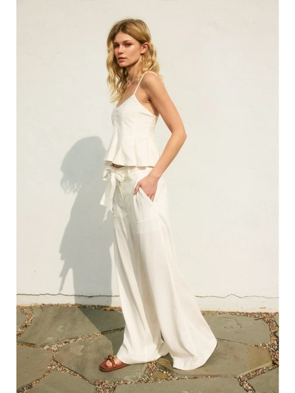 Geena Linen Pants side