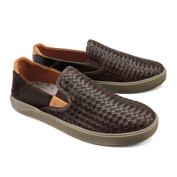 Lae‘ahi Men's Slip-On Sneaker - dark wood side