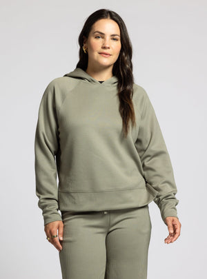 Carly Women's Hoodie Vetiver Front