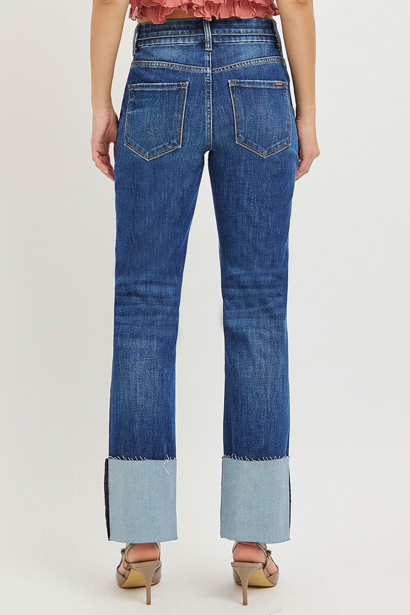 4-Way Stretch High Rise Ankle Straight