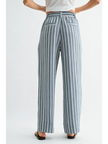 Striped Wide Leg Drawstring Pants
