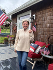 1/2 Zip 1776 Flag Sweater