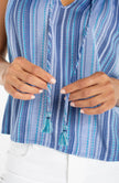flutter slv ruffled woven top